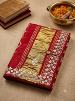 Load image into Gallery viewer, Pure Gajji Ghatchola Dupatta With Heavy Cutdana, Patra &amp; Gota Patti Work With Lakdi Patta Zari Palla