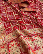 Load image into Gallery viewer, Pure Khadi Georgrette Trending Handloom Saree With Heavy Zari Weaving Minakari Saree