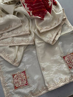 Load image into Gallery viewer, Royal Cosmos Silk Saree with Heavy Gota Patti Handwork | Pure Oseriya Bandhani Blouse | Saree Ghar Jaipur