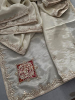 Load image into Gallery viewer, Royal Cosmos Silk Saree with Heavy Gota Patti Handwork | Pure Oseriya Bandhani Blouse | Saree Ghar Jaipur